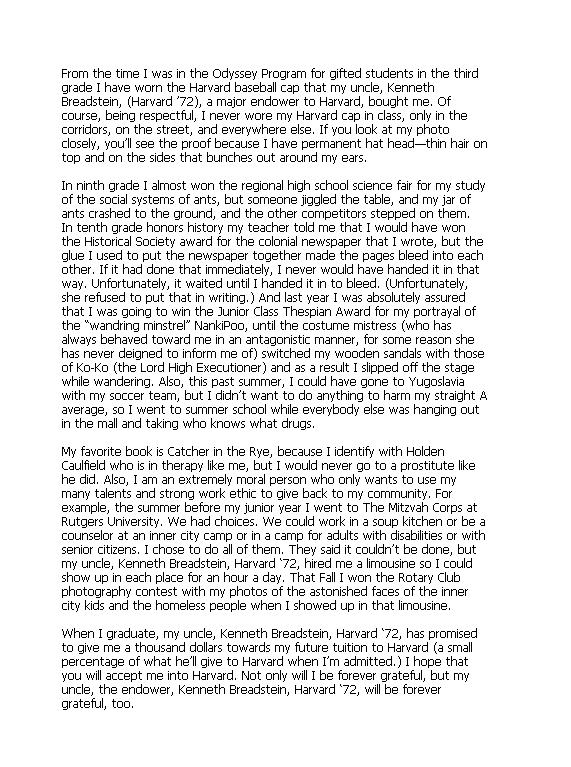 Funny Personal Narrative Essay
