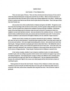 Modern hero essay example