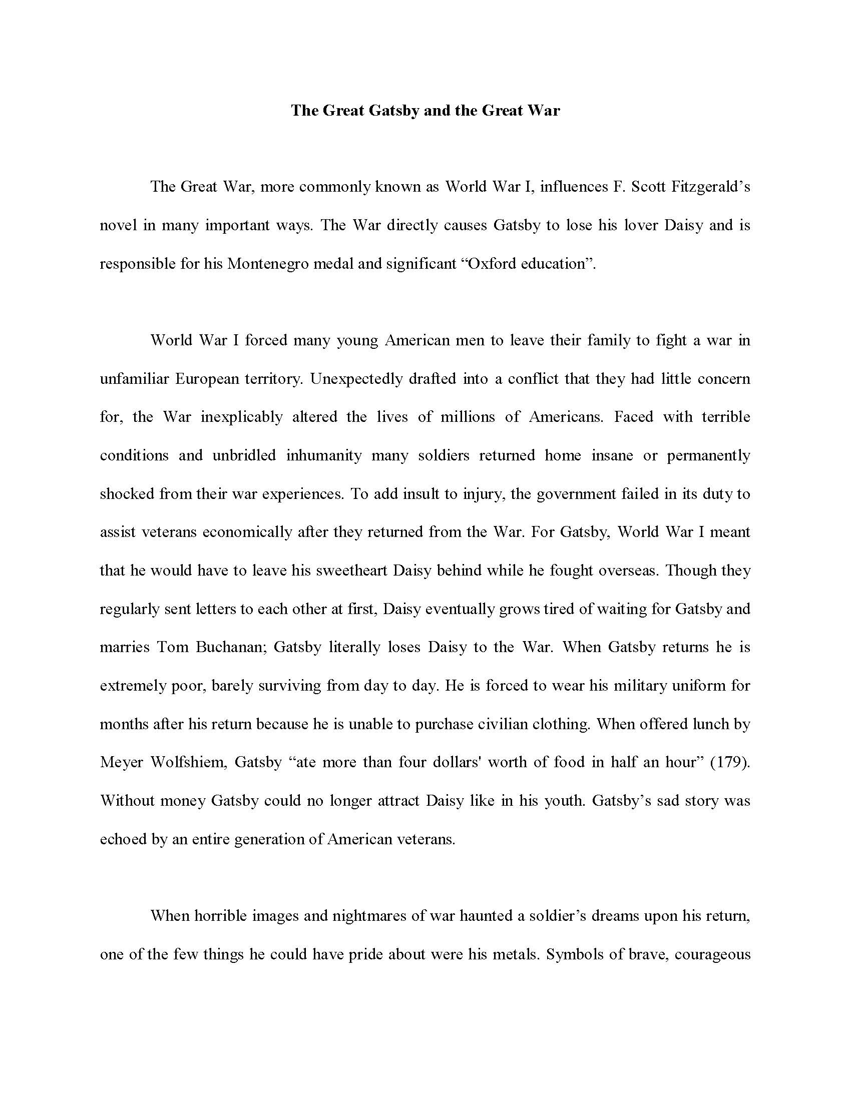 Sample of five paragraph narrative essay