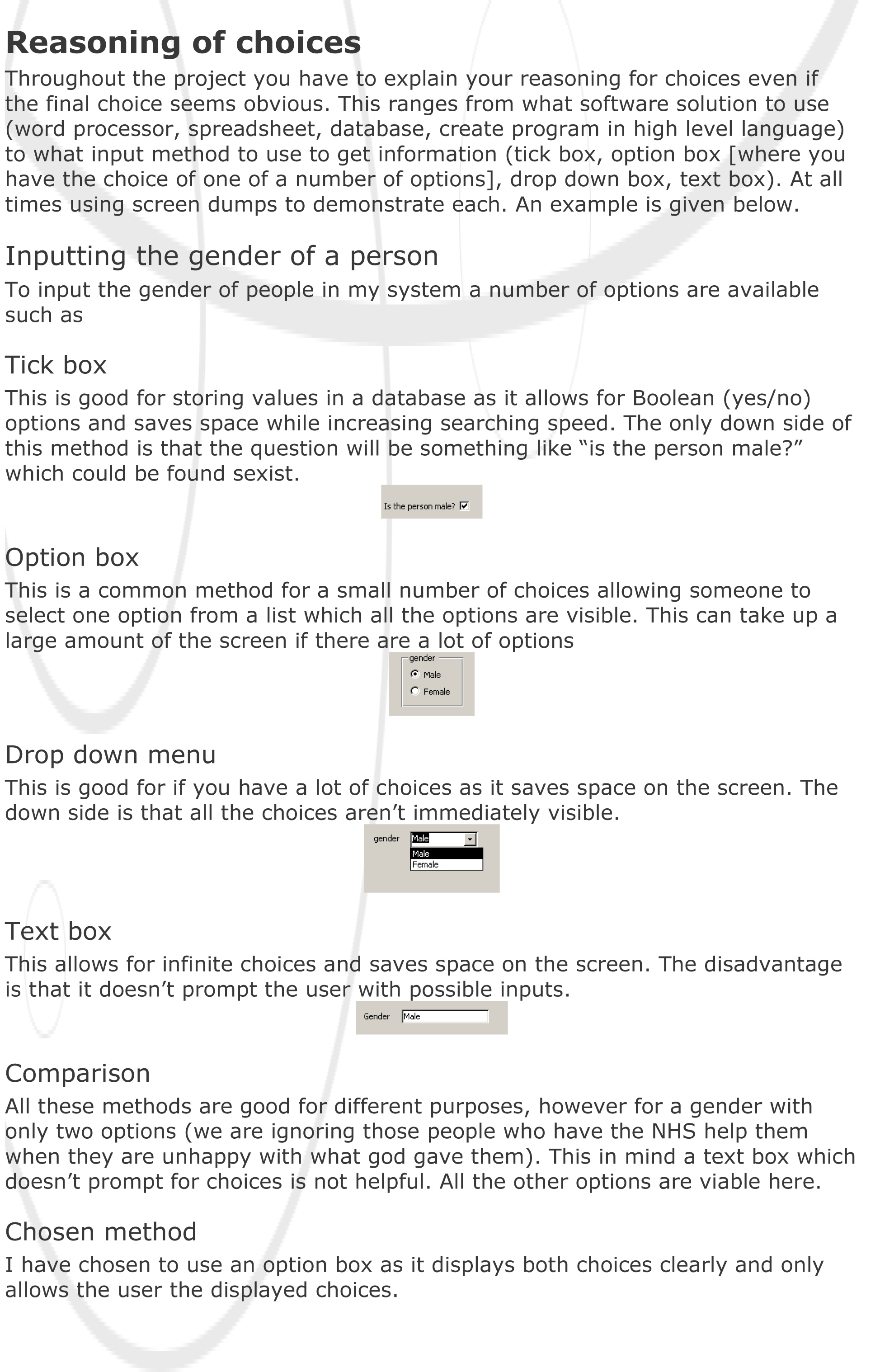 T values coursework