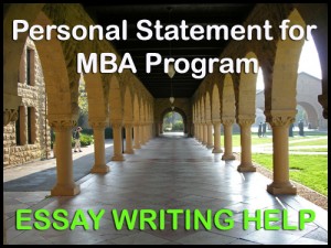 Personal statement for mba