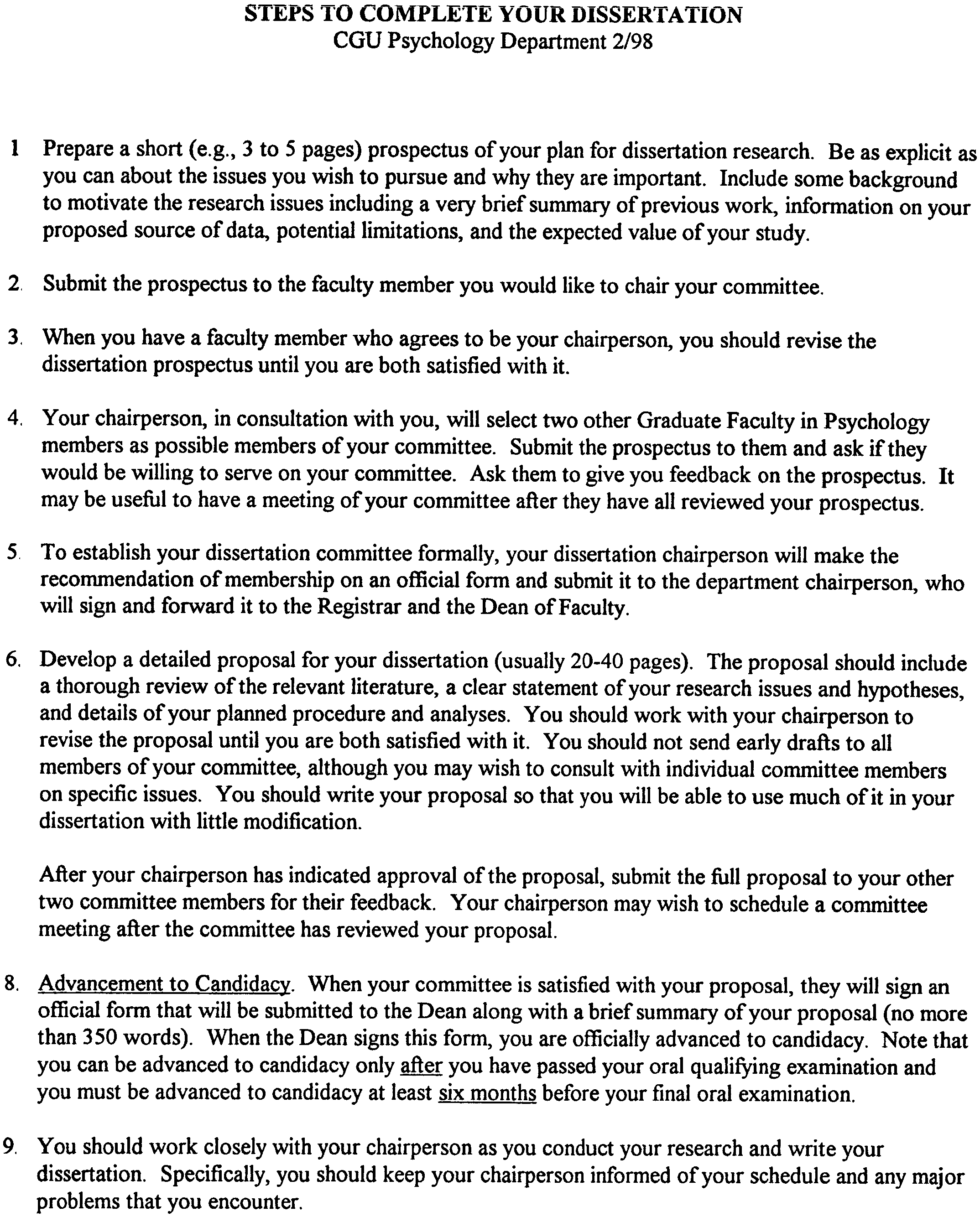 Psychology Dissertations Writing Help Topics Format