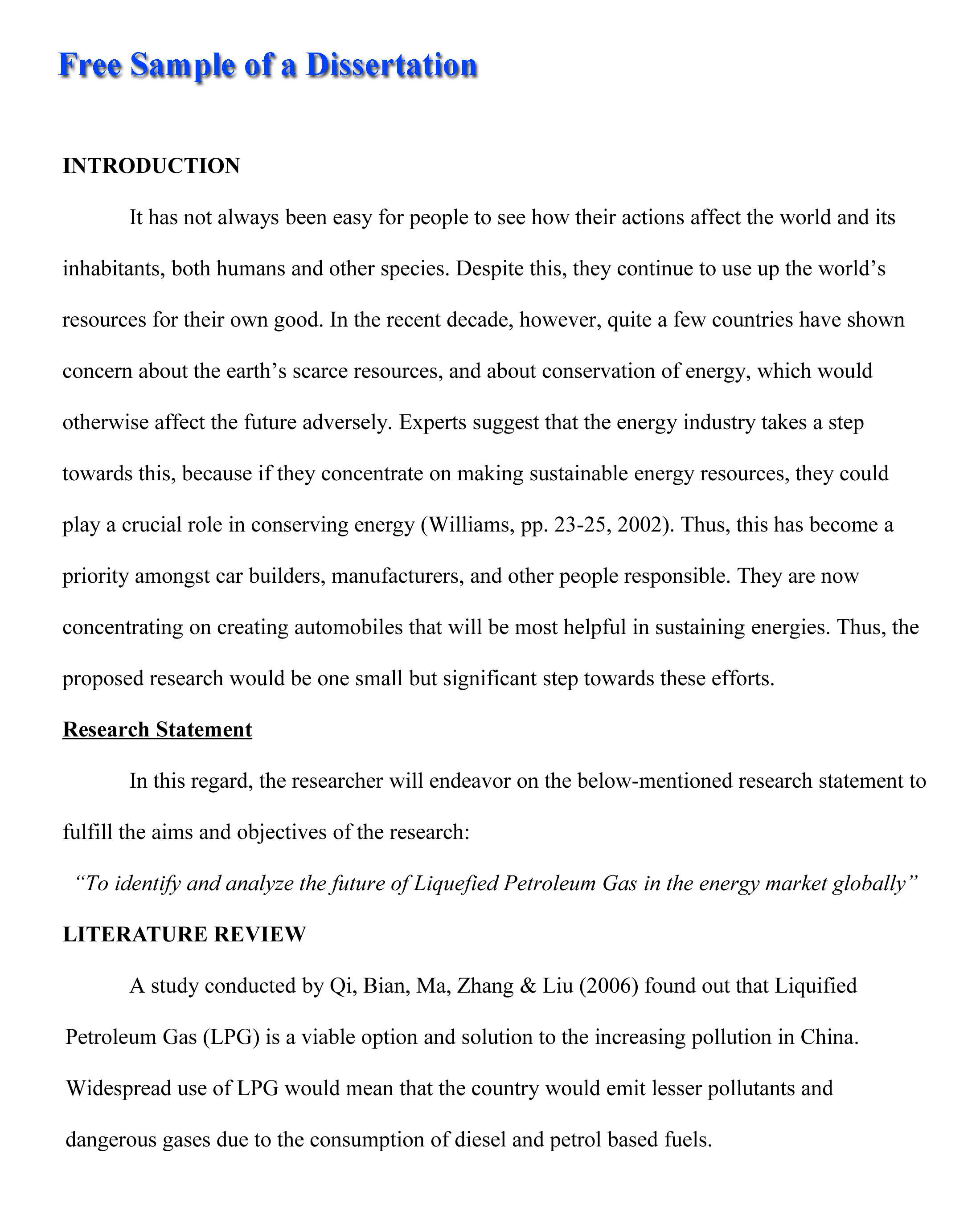 Dissertation Examples