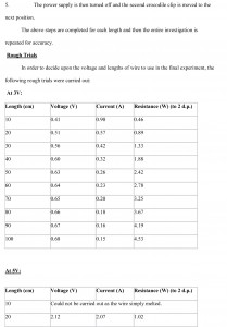 Physics Coursework Free Sample