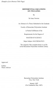 Format of a thesis title page | konkol-produkt. Pl.