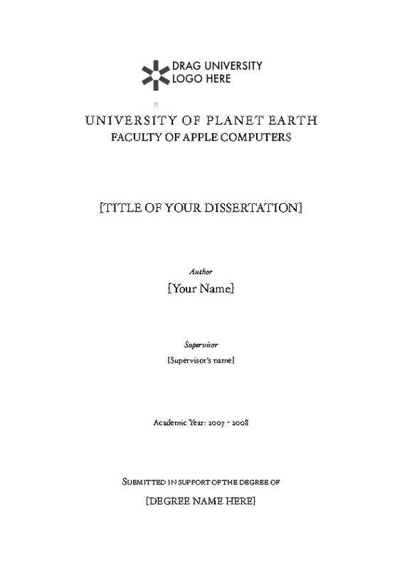 Example dissertation