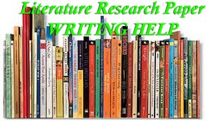 Literature Research Paper Writing Help