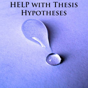 Rule in writing hypothesis