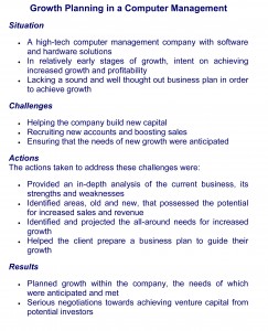 Sample of case study analysis