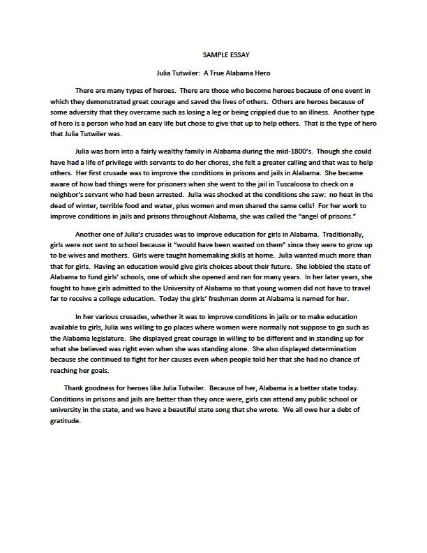 Example of a narrative essay thesis statement