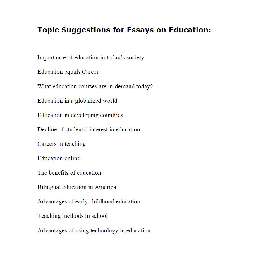 English Essays Topics - 101 Argumentative Essay Topics Recommended by ...
