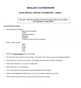 short story ideas gcse english coursework